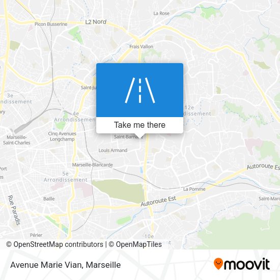 Avenue Marie Vian map