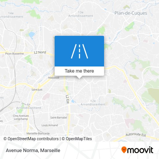 Avenue Norma map