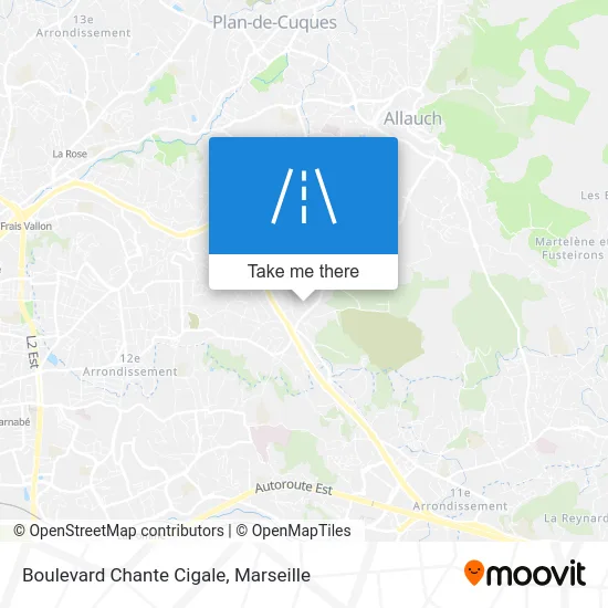 Boulevard Chante Cigale map