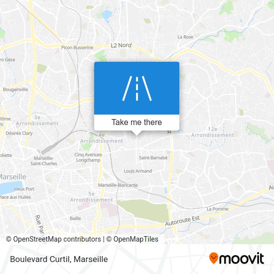 Boulevard Curtil map