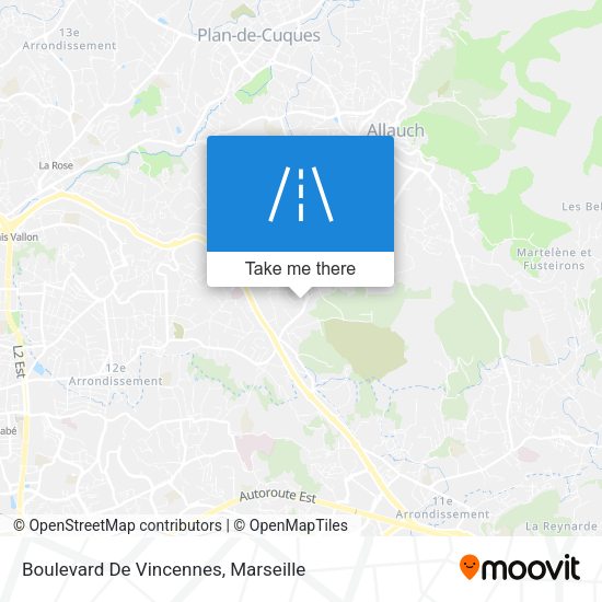 Boulevard De Vincennes map