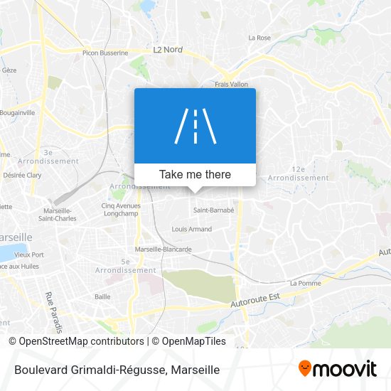Boulevard Grimaldi-Régusse map