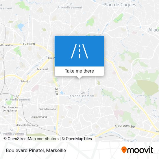Boulevard Pinatel map