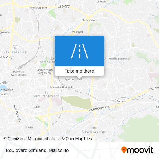 Boulevard Simiand map