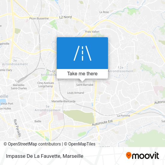 Impasse De La Fauvette map