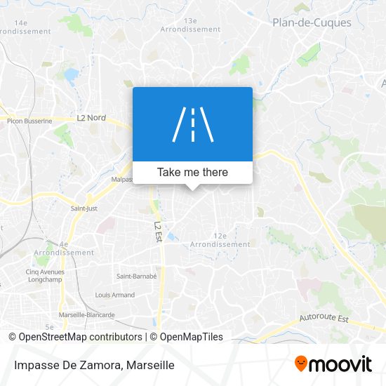 Impasse De Zamora map