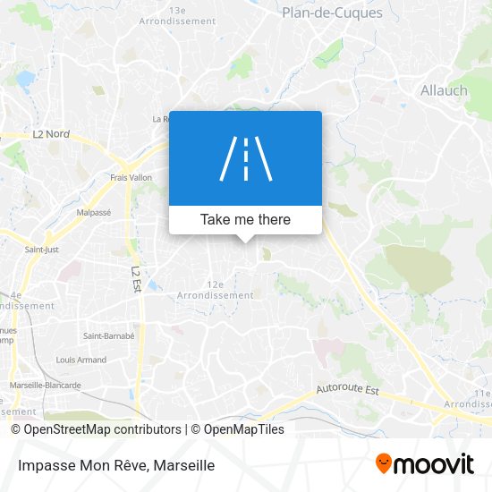 Impasse Mon Rêve map