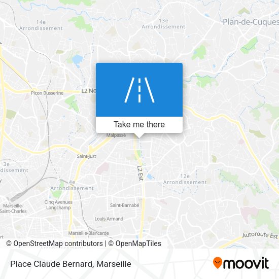 Place Claude Bernard map