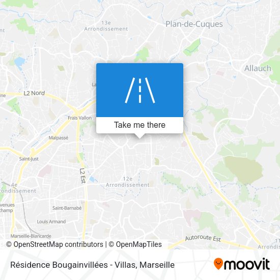 Résidence Bougainvillées - Villas map