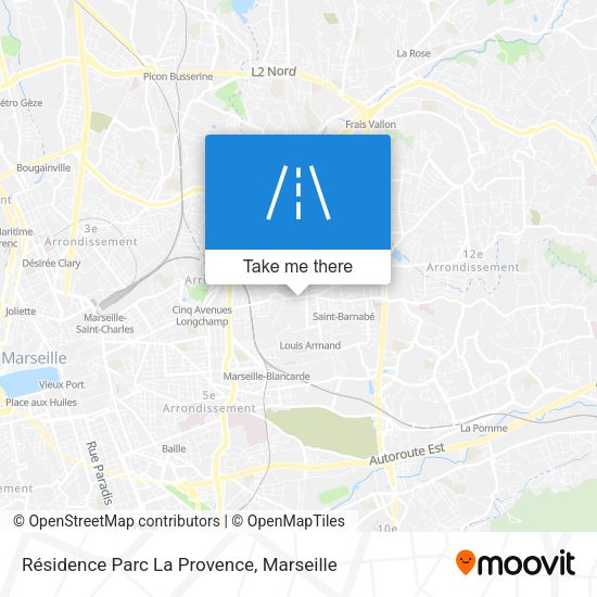 Résidence Parc La Provence map