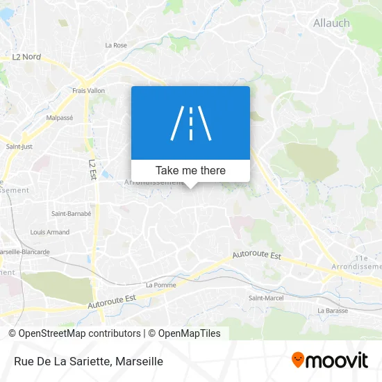 Rue De La Sariette map