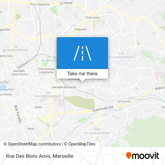 Rue Des Bons Amis map