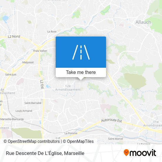 Rue Descente De L'Église map