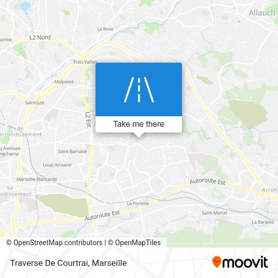 Traverse De Courtrai map