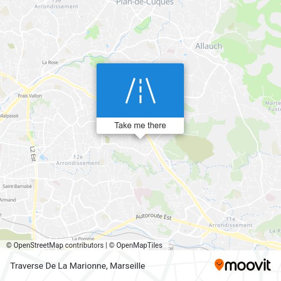 Traverse De La Marionne map
