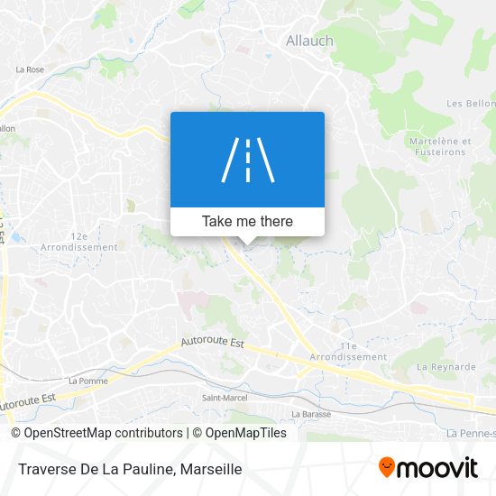 Traverse De La Pauline map
