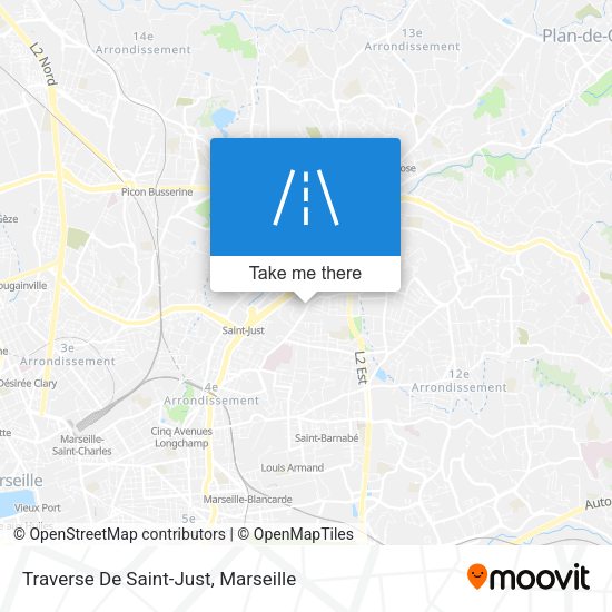 Traverse De Saint-Just map