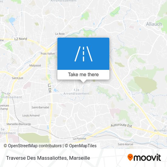 Traverse Des Massaliottes map