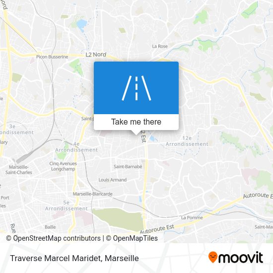 Traverse Marcel Maridet map