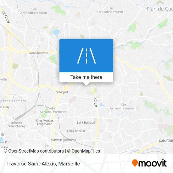 Traverse Saint-Alexis map