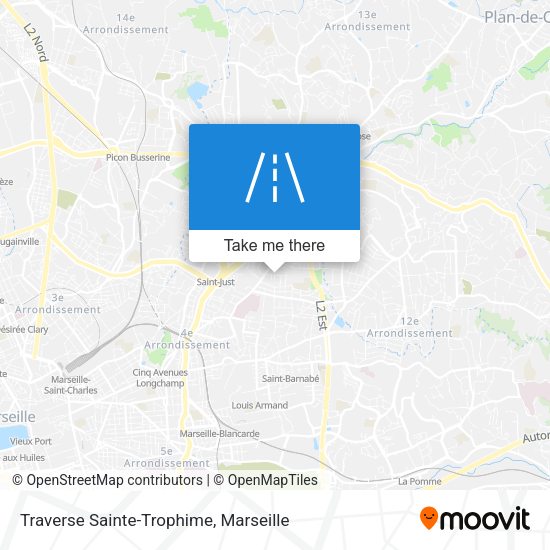 Traverse Sainte-Trophime map