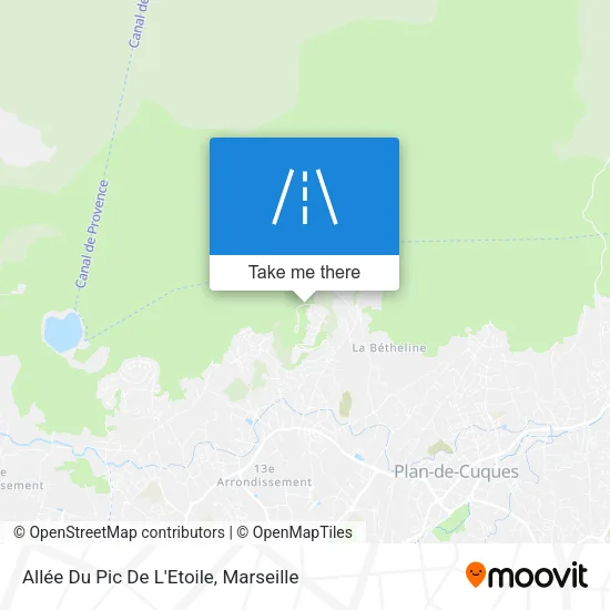 Allée Du Pic De L'Etoile map