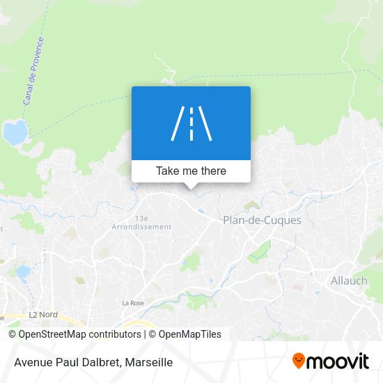 Avenue Paul Dalbret map