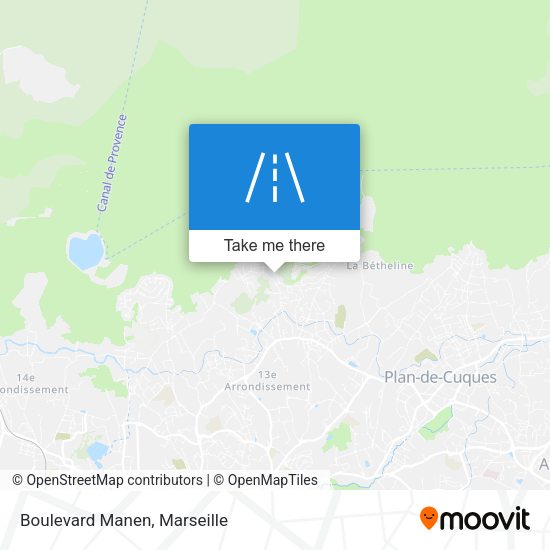 Boulevard Manen map
