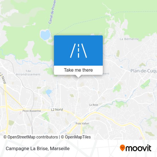 Campagne La Brise map