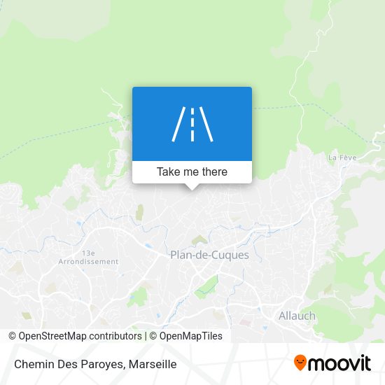 Chemin Des Paroyes map