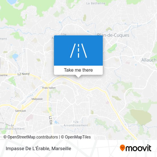 Impasse De L'Érable map