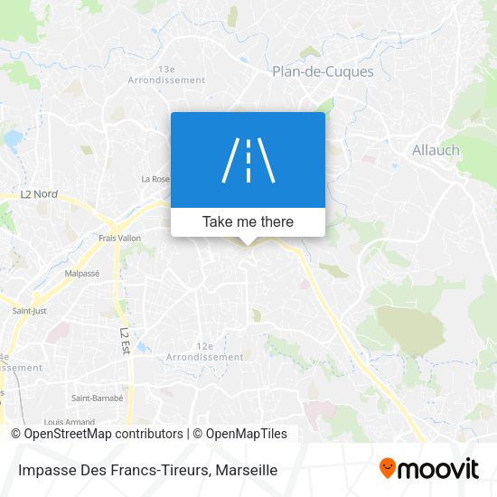 Impasse Des Francs-Tireurs map