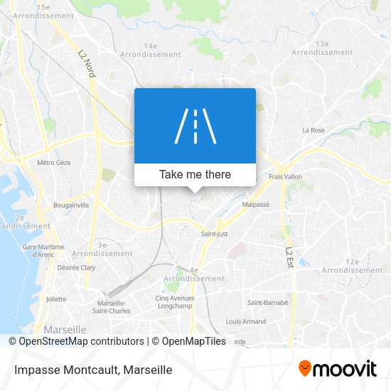 Impasse Montcault map