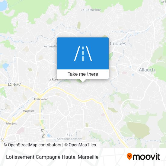 Lotissement Campagne Haute map