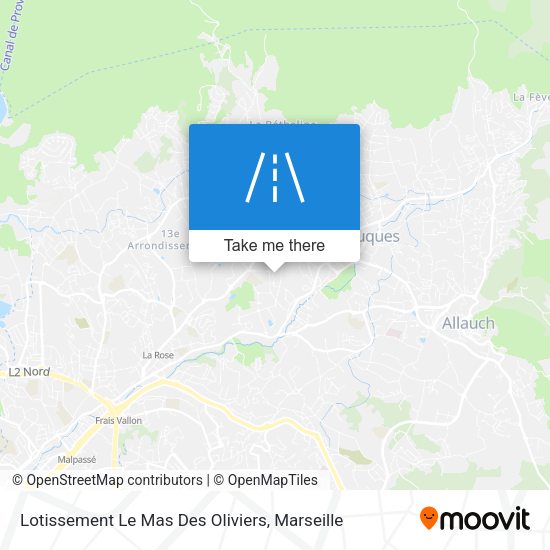 Lotissement Le Mas Des Oliviers map