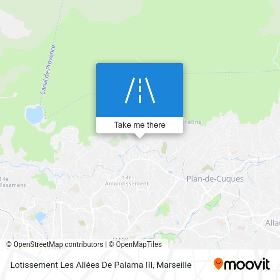 Lotissement Les Allées De Palama III map