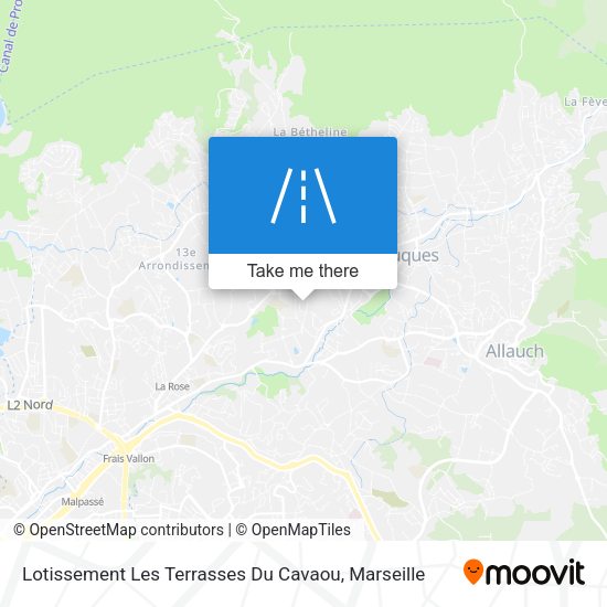 Lotissement Les Terrasses Du Cavaou map