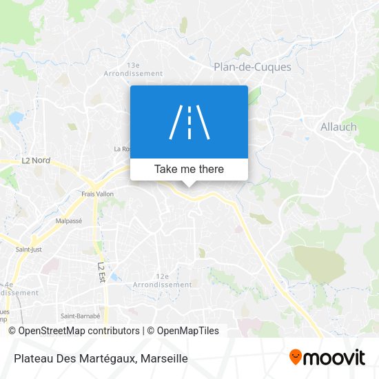Plateau Des Martégaux map