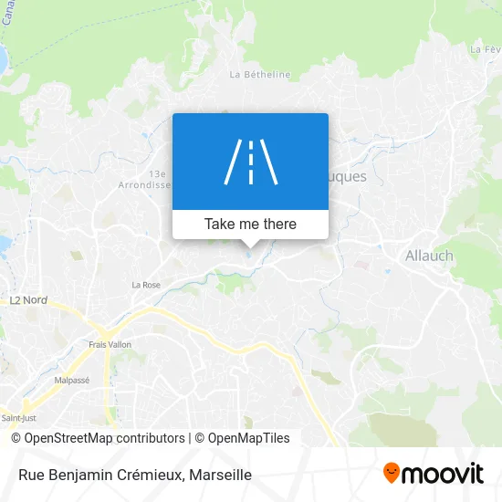 Rue Benjamin Crémieux map