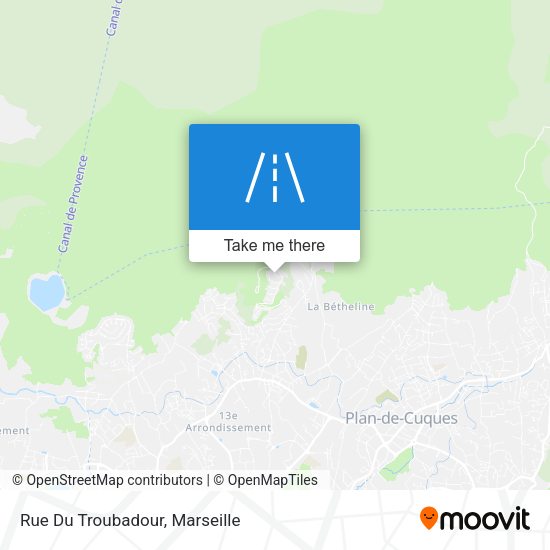 Rue Du Troubadour map