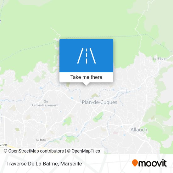 Traverse De La Balme map