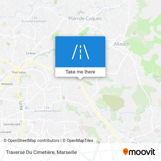 Traverse Du Cimetière map