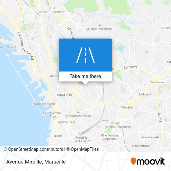 Avenue Mireille map