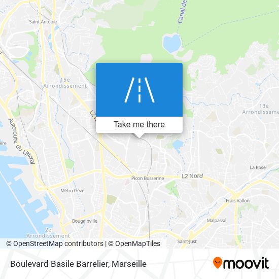 Mapa Boulevard Basile Barrelier