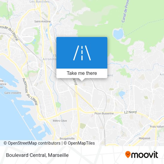 Boulevard Central map