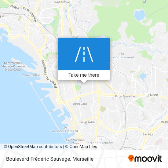 Boulevard Frédéric Sauvage map