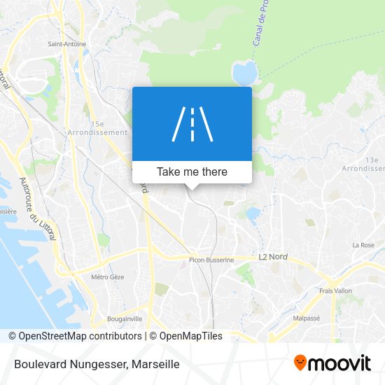 Boulevard Nungesser map