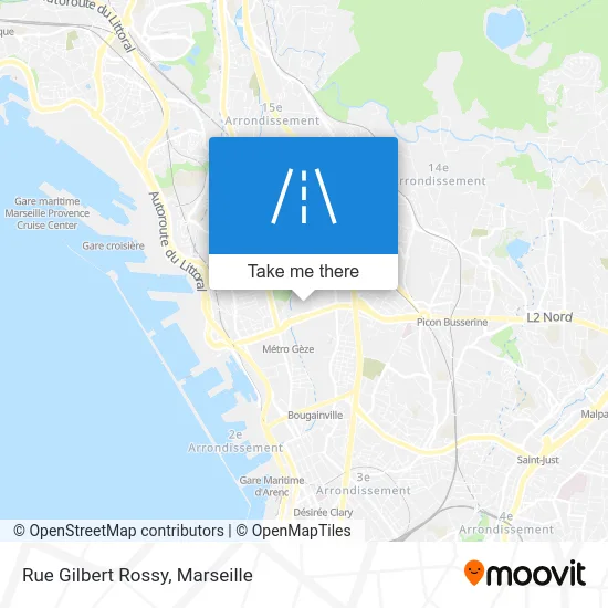 Rue Gilbert Rossy map