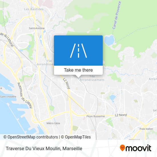 Traverse Du Vieux Moulin map