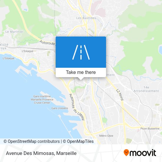 Avenue Des Mimosas map